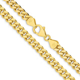 18ct Yellow Gold - Miami Cuban Link - Necklace Chain