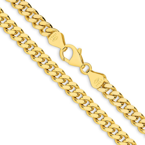 9ct Yellow Gold - Miami Cuban Link - Necklace Chain