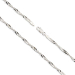 925 Sterling Silver - Singapore Twist - Necklace Chain