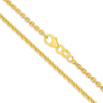 18ct Yellow Gold - Cable - Bracelet Chain