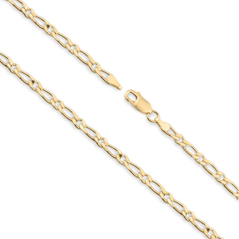 9ct Yellow Gold - Figaro 1:1 - Necklace Chain