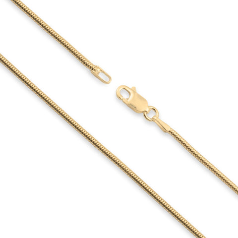 9ct Yellow Gold - Snake - Necklace Chain