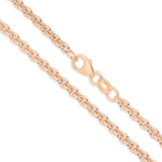 18ct Rose Gold - Cable - Bracelet Chain