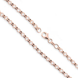 9ct Rose Gold - Belcher - Bracelet Chain