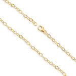 14ct Gold Filled - Bevelled Oval - Bracelet Chain