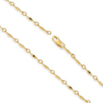 14ct Gold Filled - Figaro Bar - Bracelet Chain