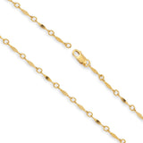 14ct Gold Filled - Figaro Bar - Bracelet Chain