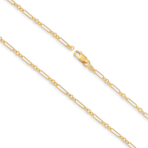 14ct Gold Filled - Figaro Cable - Necklace Chain