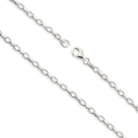 925 Sterling Silver - Belcher Box - Necklace Chain