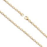 9ct Yellow Gold - Belcher Box - Necklace Chain