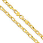 18ct Yellow Gold - Boston Paperclip - Bracelet Chain