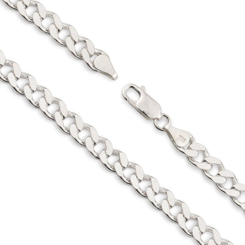 925 Sterling Silver - Cuban Link - Halsbandskedja