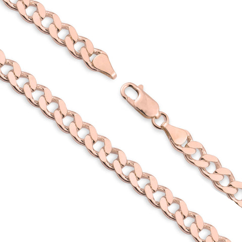 9ct Rose Gold - Cuban Link - Necklace Chain