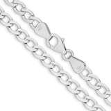 9ct White Gold - New York Curb - Chain Extender