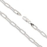 925 Sterling Silver - Industrial Paperclip - Necklace Chain