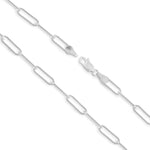 925 Sterling Silver - Paperclip - Bracelet Chain