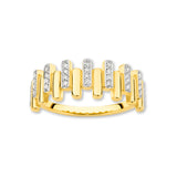 18ct Yellow Gold | 0.14ct GH/SI - Diamond Pillar Ring