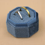 Sky Blue - Octagon Double Ring Box