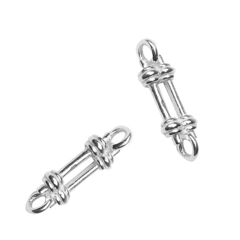 925 Sterling Silver - Thin Oval Connector Charm