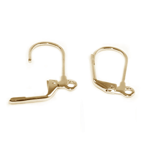 9ct Yellow Gold - Continental Clips with Loop
