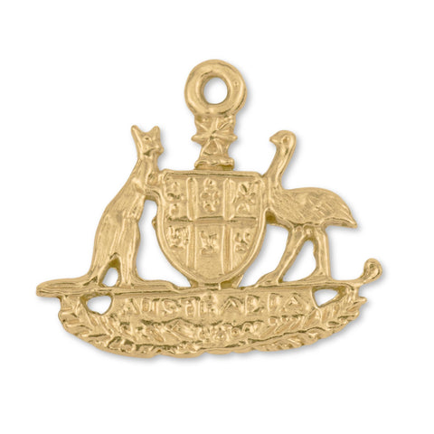 14ct Gold Plated - Australian Coat of Arms Charm