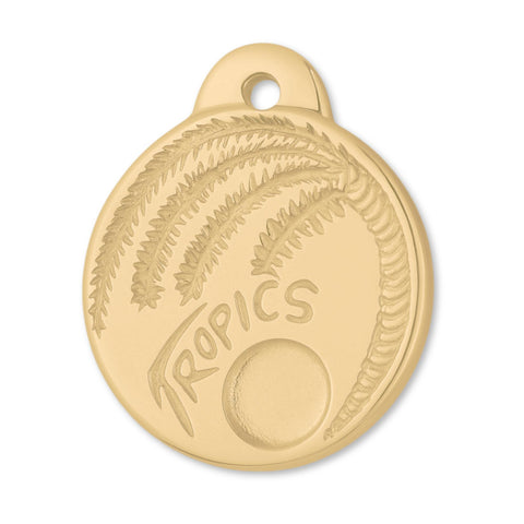 14ct Gold Plated - Tropics Charm