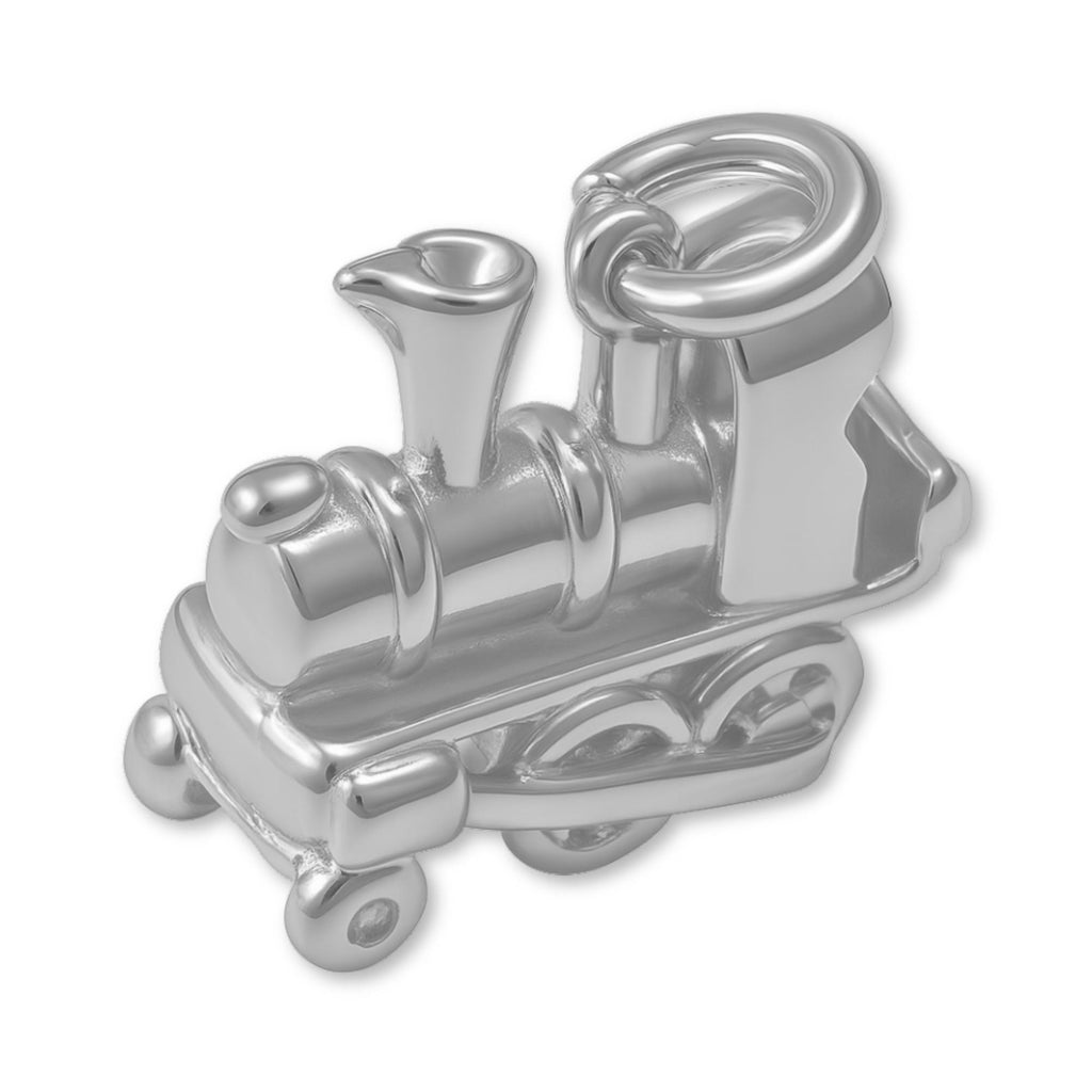 950 Platinum - Steam Train Charm