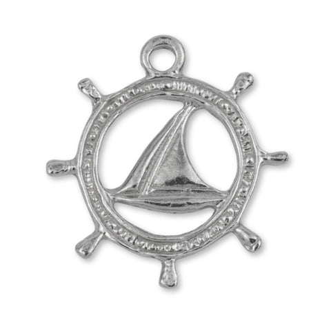 950 Platinum - Sailing Sigil Charm