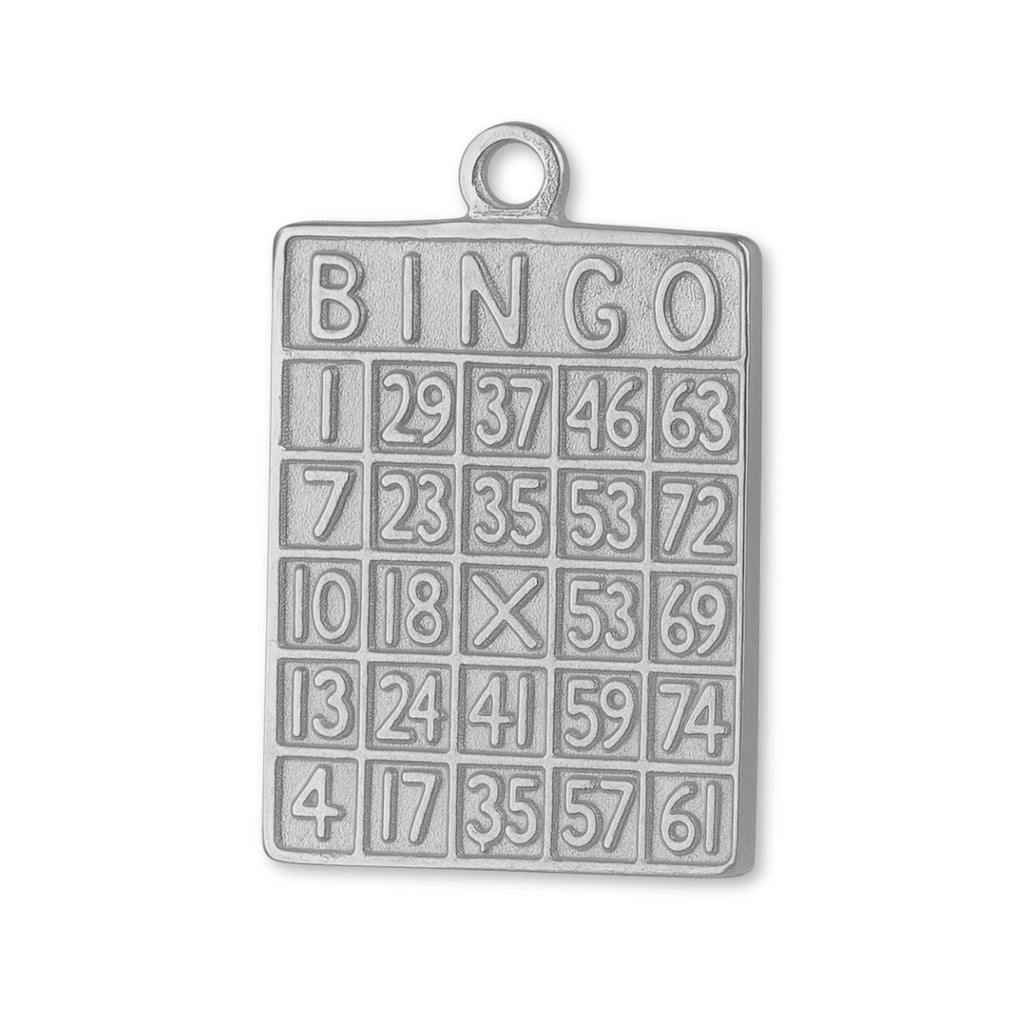 950 Platinum - Bingo Card Charm