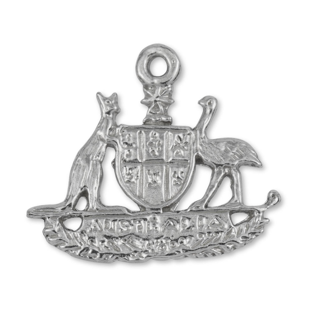 950 Platinum - Australian Coat of Arms Charm