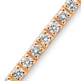 9ct Rose Gold - 2ct VS+ Diamond - Tennis Bracelet