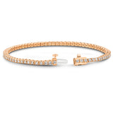 9ct Rose Gold - 2ct VS+ Diamond - Tennis Bracelet