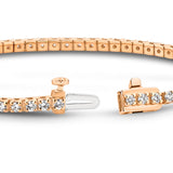 9ct Rose Gold - 2ct VS+ Diamond - Tennis Bracelet