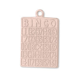 18ct Rose Gold - Bingo Card Charm