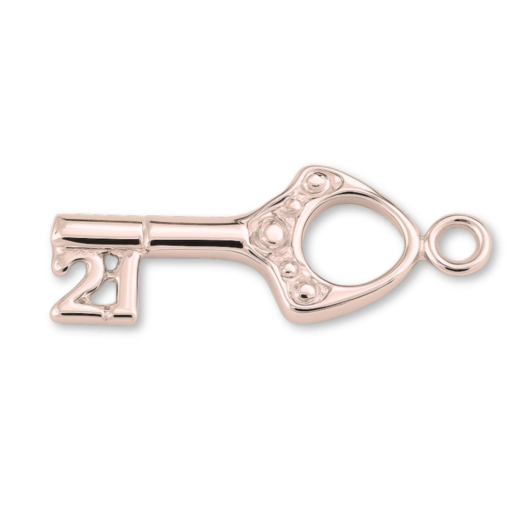 18ct Rose Gold - 21 Treasure Box Key Charm