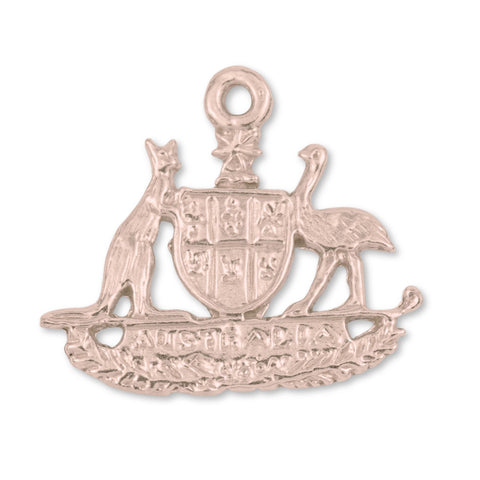 18ct Rose Gold - Australian Coat of Arms Charm