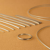 925 Sterling Silver - Half Round Wire