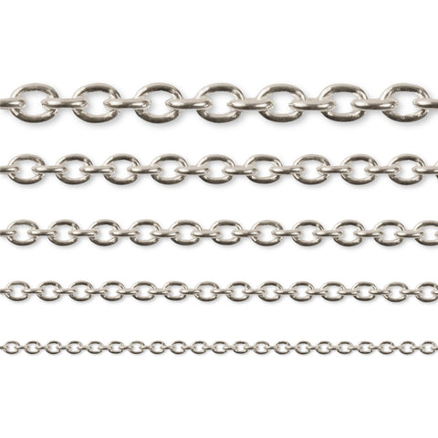 925 Sterling Silver - Cable - Chain Roll
