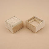 Cream - Square Double Ring Box