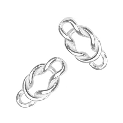 925 Sterling Silver - Reef Knot Connector Charm