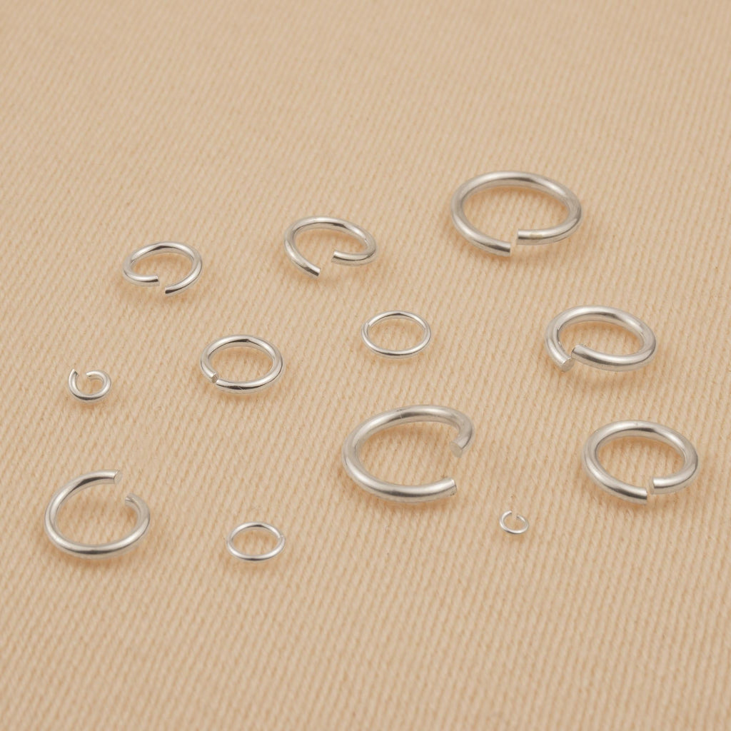 Round Jump Rings 925 Sterling Silver - Round Open Jump Rings