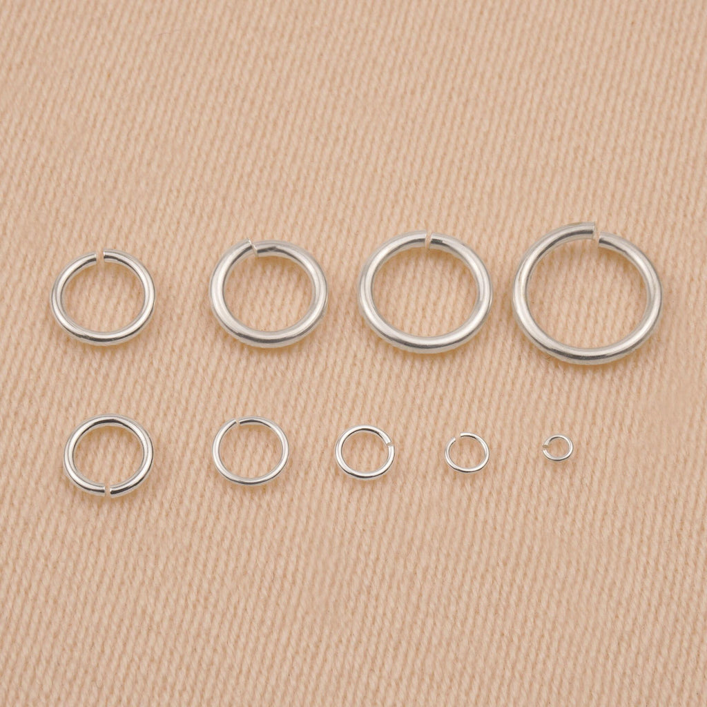 Round Jump Rings 925 Sterling Silver - Round Open Jump Rings