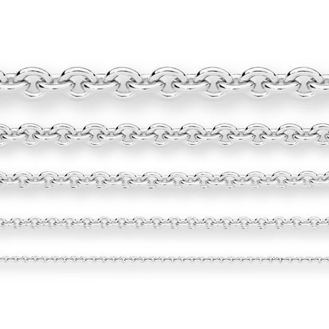 925 Sterling Silver - Cable - Chain Roll