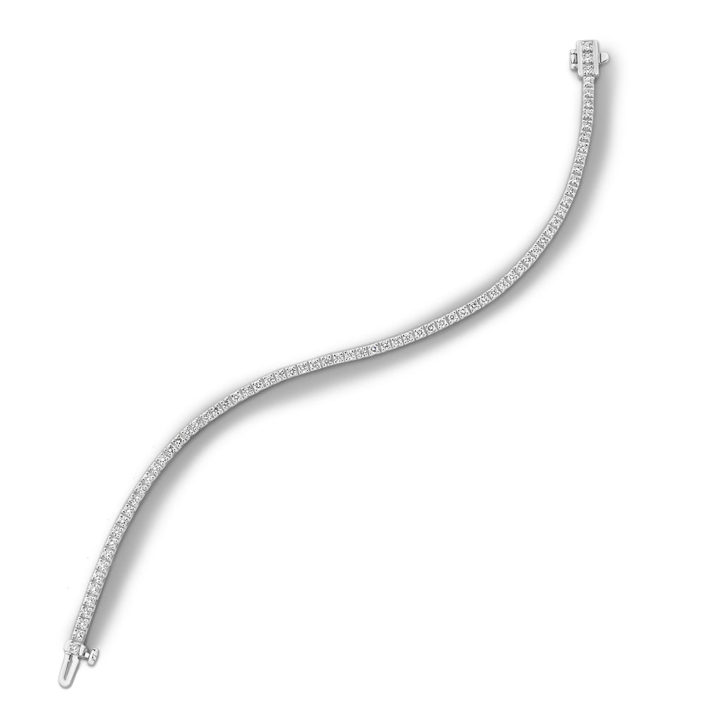 9ct White Gold - 2ct VS+ Diamond - Tennis Bracelet