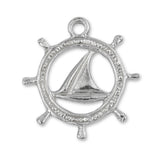 18ct White Gold - Sailing Sigil Charm