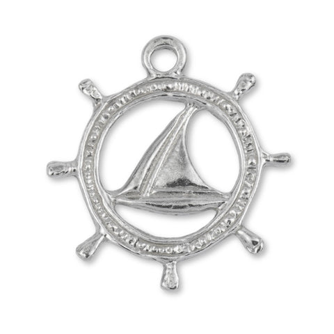 18ct White Gold - Sailing Sigil Charm