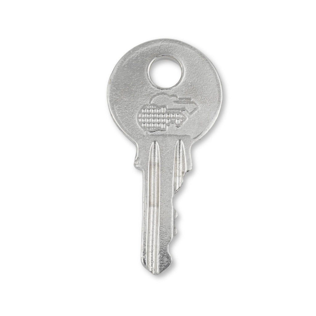 18ct White Gold - Crest House Key Charm