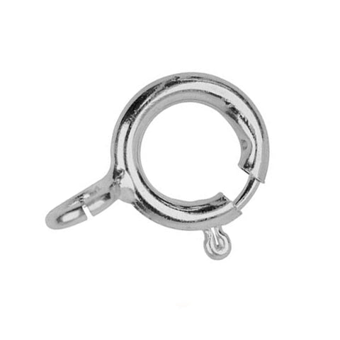 14ct White Gold - Small Spring Ring