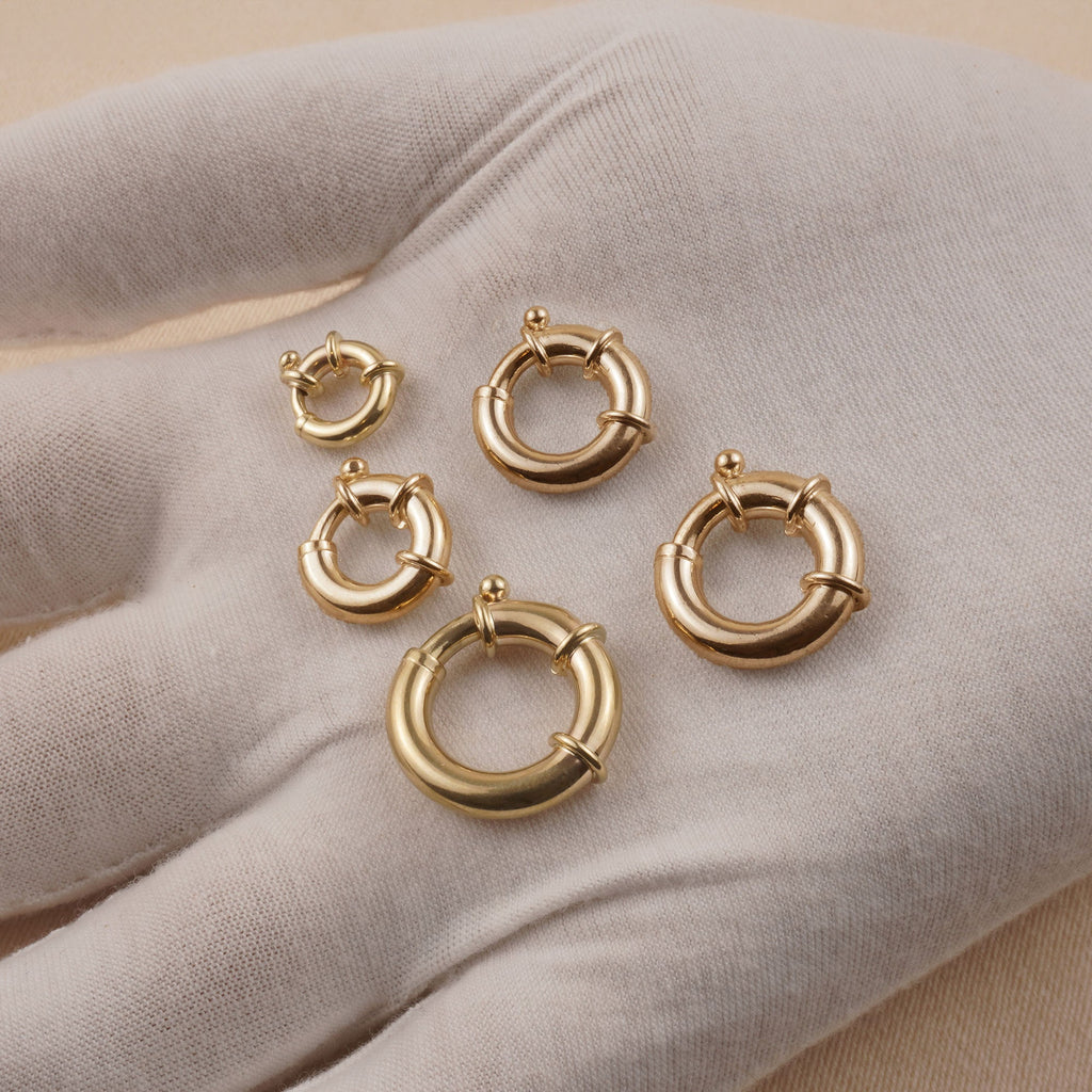 Spring Type Gold 18ct Yellow Gold - Large Spring Ring