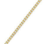 18ct Yellow Gold - 3ct VS+ Diamond - Tennis Bracelet